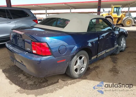2002 Ford Mustang из США, поврежденный, VIN 1FAFP44432F196256